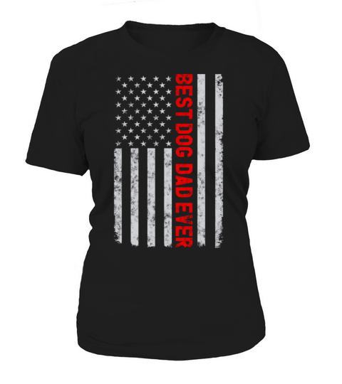 Best dog Dad Ever Funny Fathers Day Vintage Women's T-Shirt