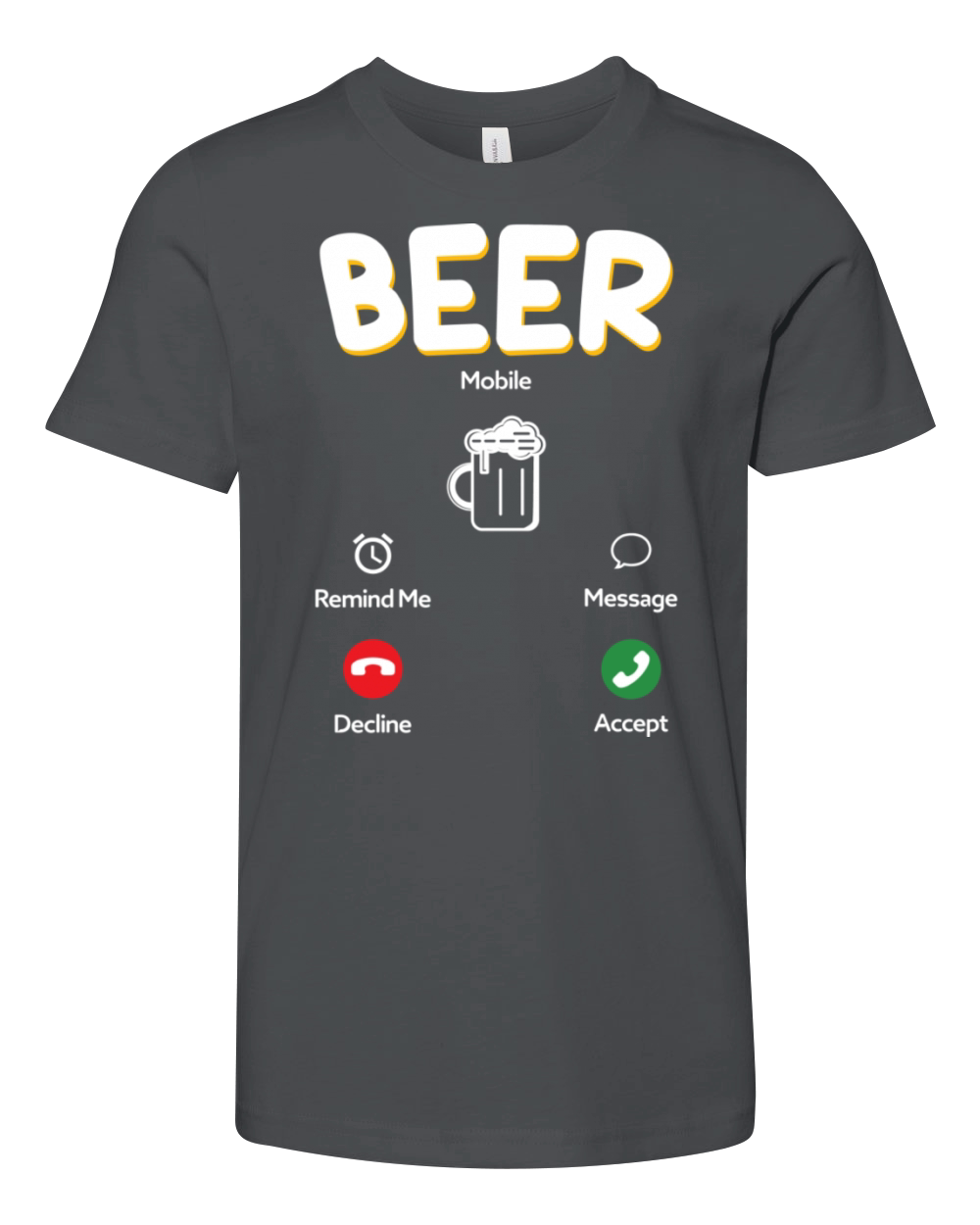 beer is calling Youth Unisex Jersey Tee