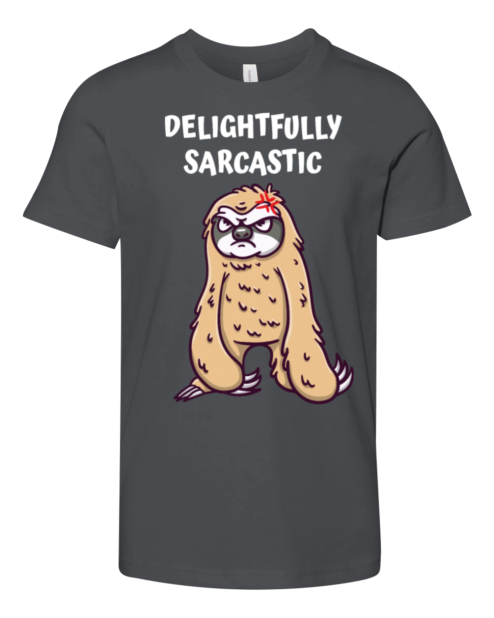 Delightfully Sarcastic Funny Sarcasm Humor Ironic Youth Unisex Jersey Tee