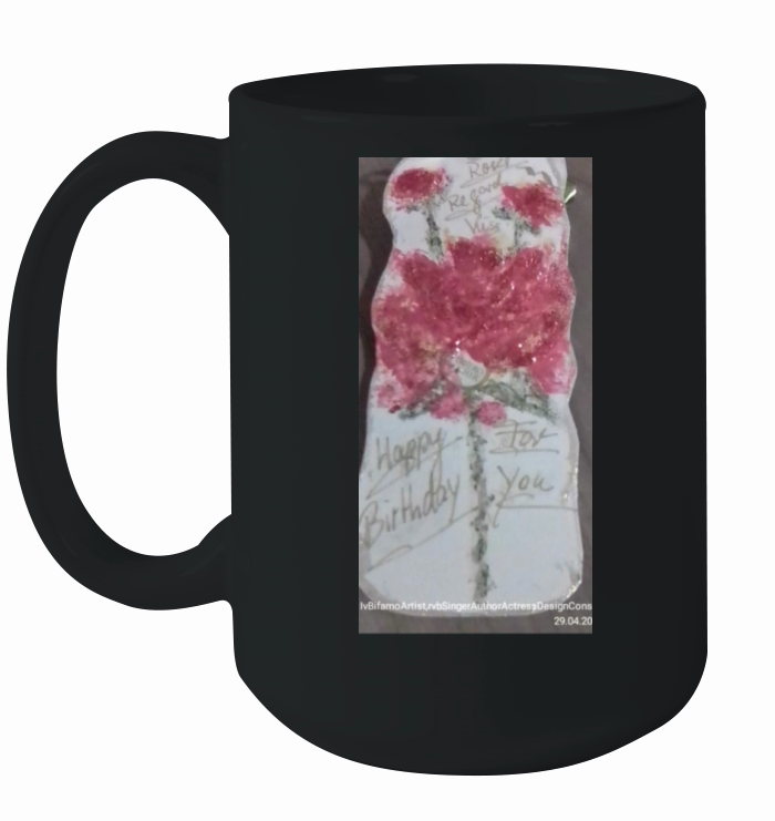 Renis Luxe Art Rose Ceramic Mug