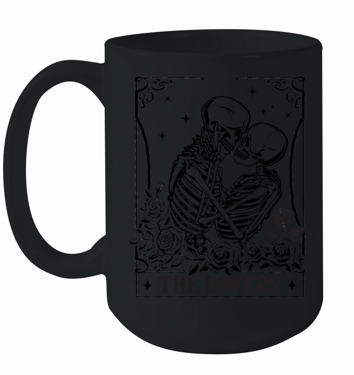 The Lovers Vintage Tarot Card Astrology Goth Ceramic Mug