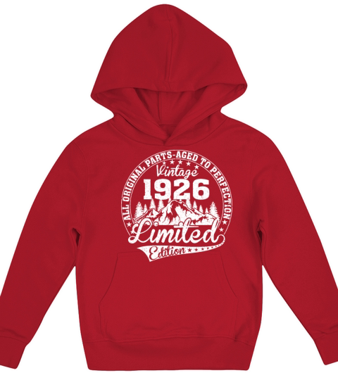 96th Birthday Vintage Legends Born In 1926 96 Year Kids Hoodie