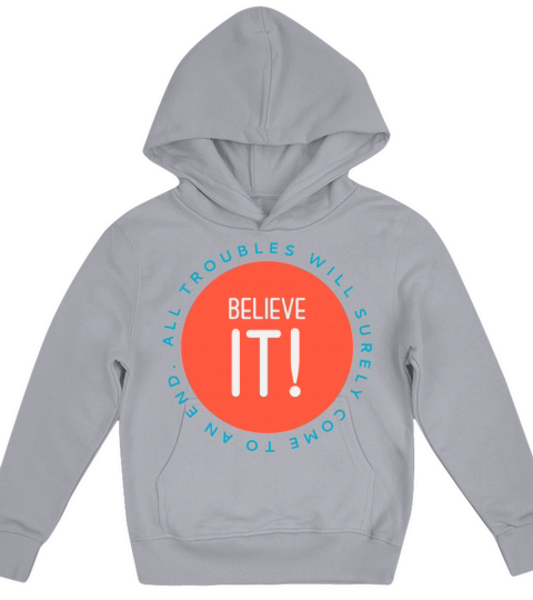 motivational words design Kids Hoodie