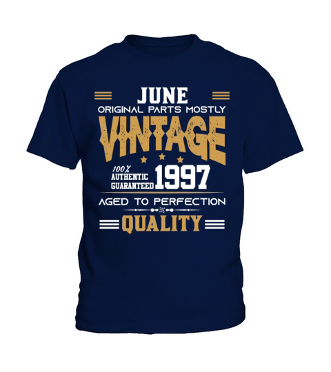Vintage Aged To Perfection June 1997 Kids T-Shirt