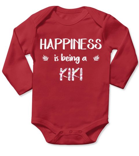 Happiness is being a kiki For Mother day Gifts Long Sleeve Baby One-Piece