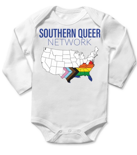 Southern Queer Network Long Sleeve Baby One-Piece