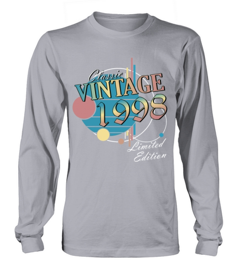 Birthday Vintage Birth Year 1998 Long sleeved Unisex