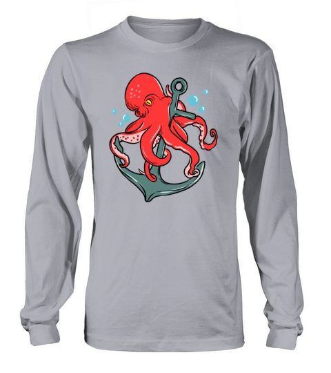 Octopus Anchor for Octopus Lover Long sleeved Unisex