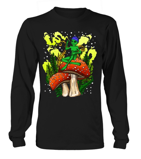 Psycadellic Magic Mushroom Alien LSD Acid Trip Long sleeved Unisex
