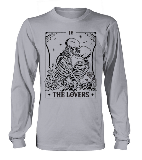 The Lovers Vintage Tarot Card Astrology Goth Long sleeved Unisex