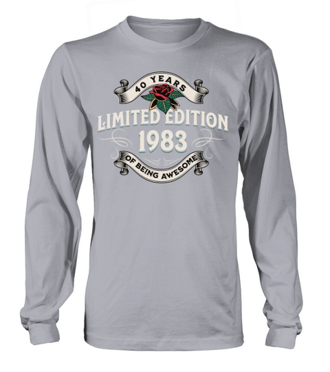 Vintage 1983 40 Years Being Awesome 40th Birthday Long sleeved Unisex