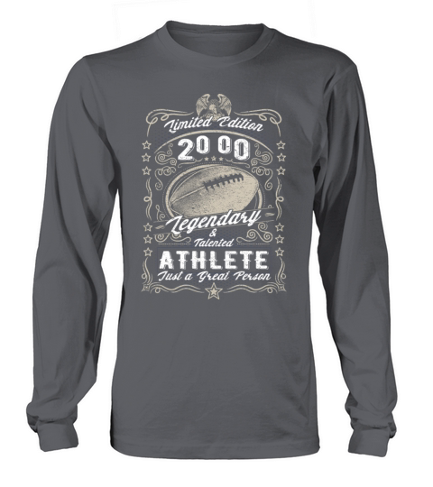 Vintage 2000 Football Birthday Gift Sport Hobby Long sleeved Unisex