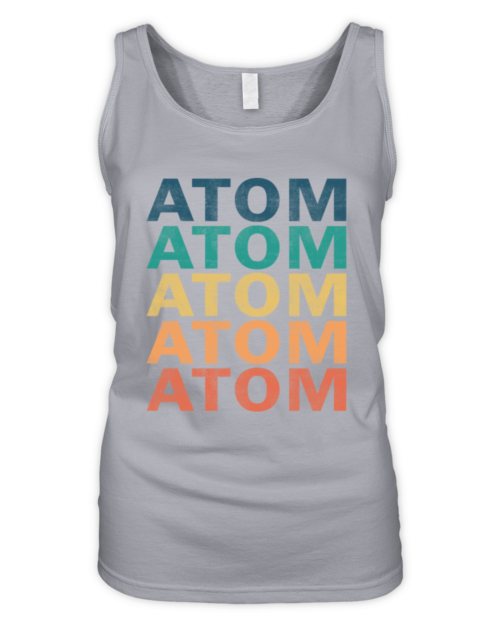 Atom Name T Shirt - Atom Vintage Retro Name Gift I Organic Women's Tank Top