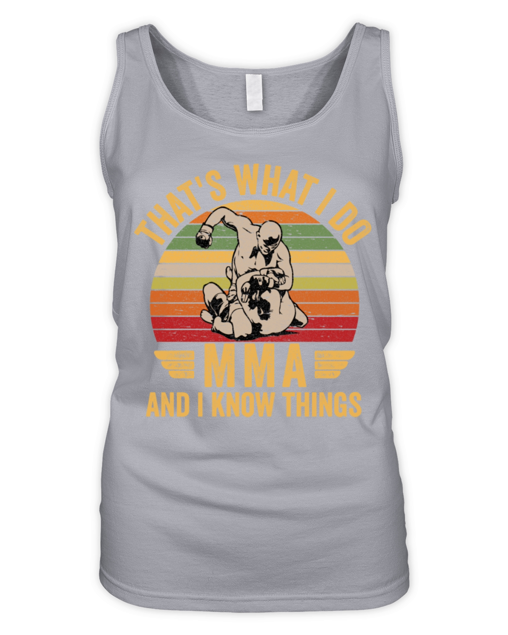 Vintage Mma Martial Art With Funny Quote Great For Organic Women's Tank Top