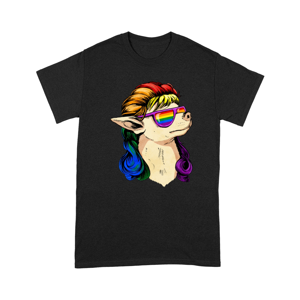 Gay Pride Rainbow Flag Mullet Chihuahua Dog Sublte Premium T-shirt