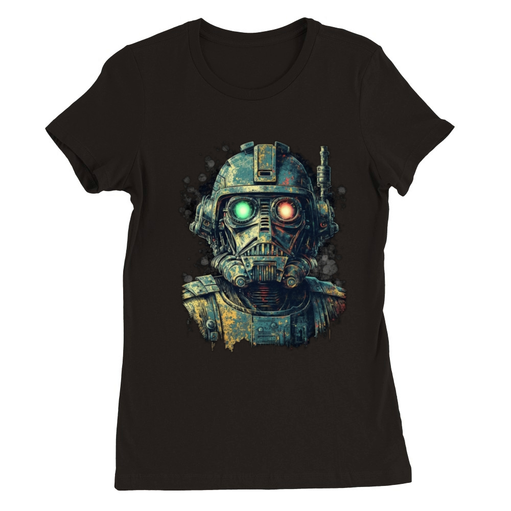 vintage robot Premium Womens Crewneck T-shirt