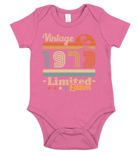 1973 original birthday Short Sleeve Baby One-Piece