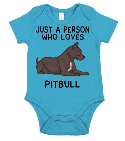 Just a person who loves pitbull Short Sleeve Baby One-Piece