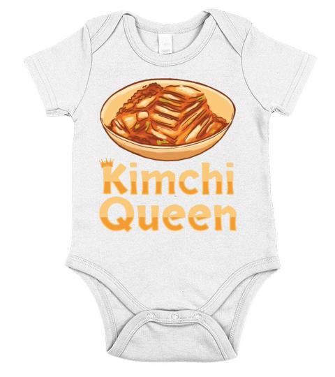 Kimchi Queen Kimchi Lover Korean Food Short Sleeve Baby One-Piece