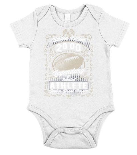 Vintage 2000 Football Birthday Gift Sport Hobby Short Sleeve Baby One-Piece