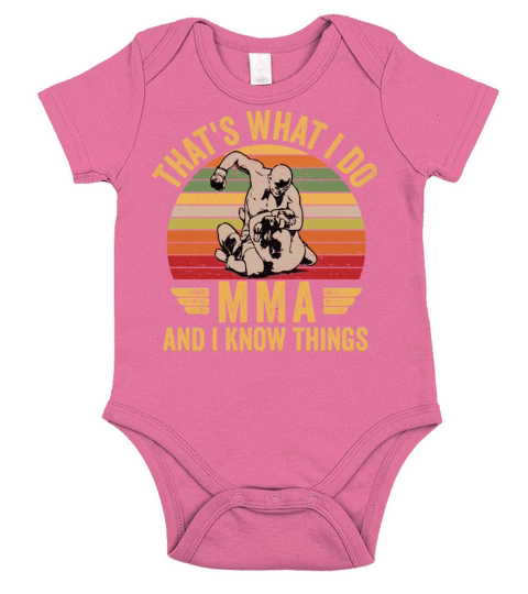 Vintage Mma Martial Art With Funny Quote Great For Short Sleeve Baby One-Piece