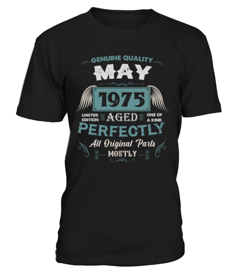 May 1975 Vintage Birthday Present T-Shirt Unisex