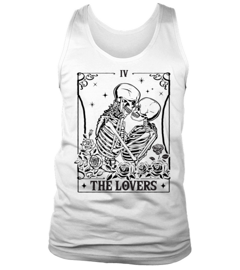The Lovers Vintage Tarot Card Astrology Goth Tank Top Unisex