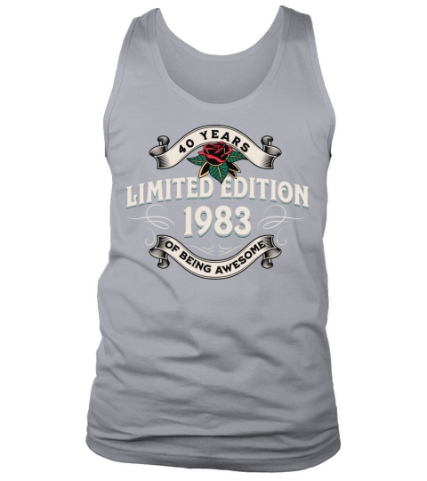 Vintage 1983 40 Years Being Awesome 40th Birthday Tank Top Unisex