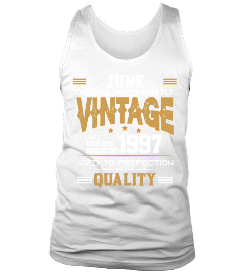 Vintage Aged To Perfection June 1997 Tank Top Unisex
