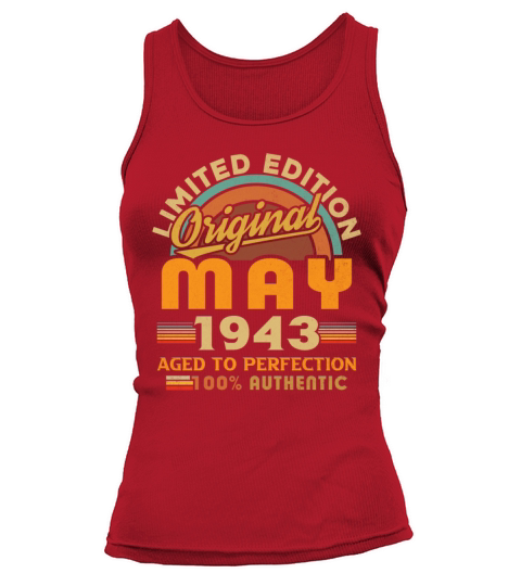 May 1943 Vintage Birthday Gift Tank top Woman