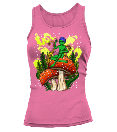 Psycadellic Magic Mushroom Alien LSD Acid Trip Tank top Woman