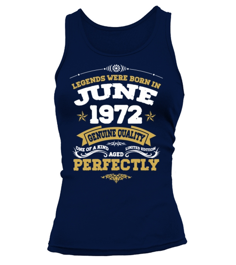 Vintage Aged To Perfection June 1972 Tank top Woman