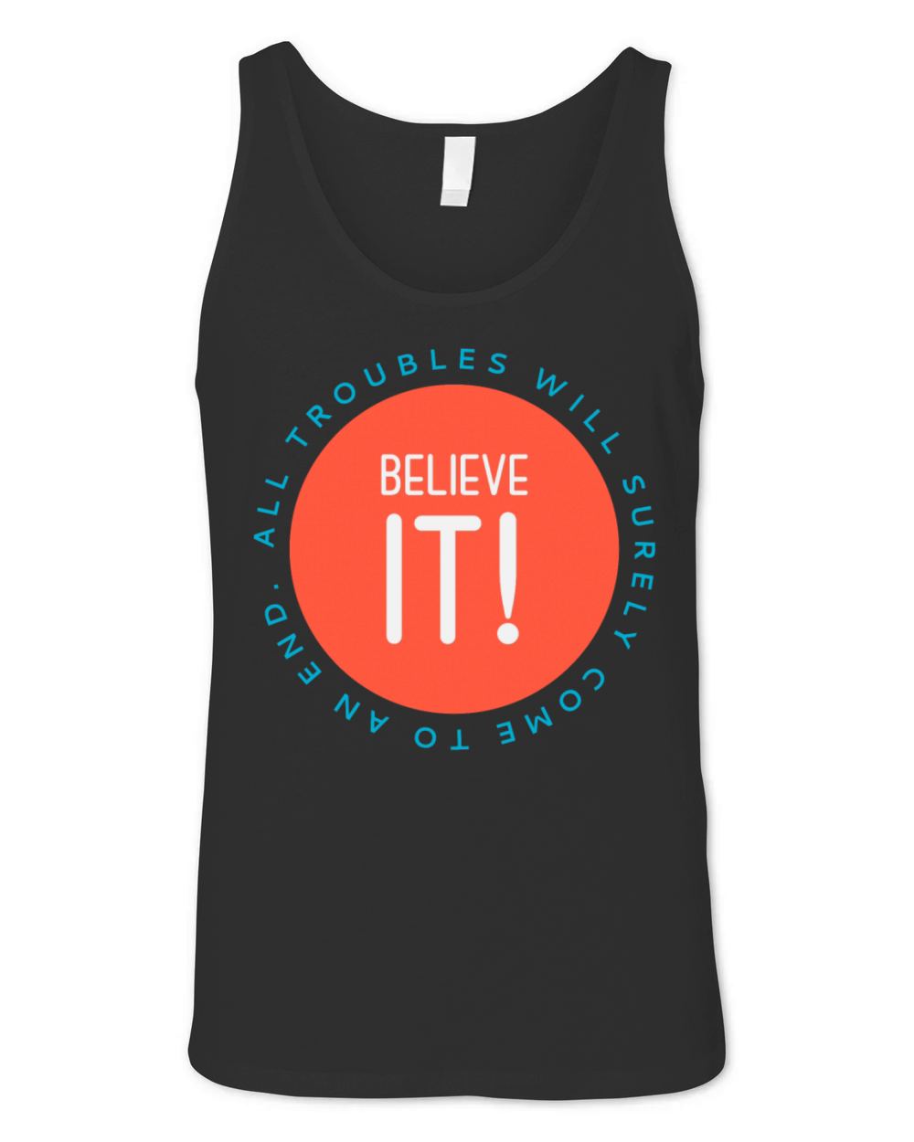 motivational words design Unisex Jersey Tank