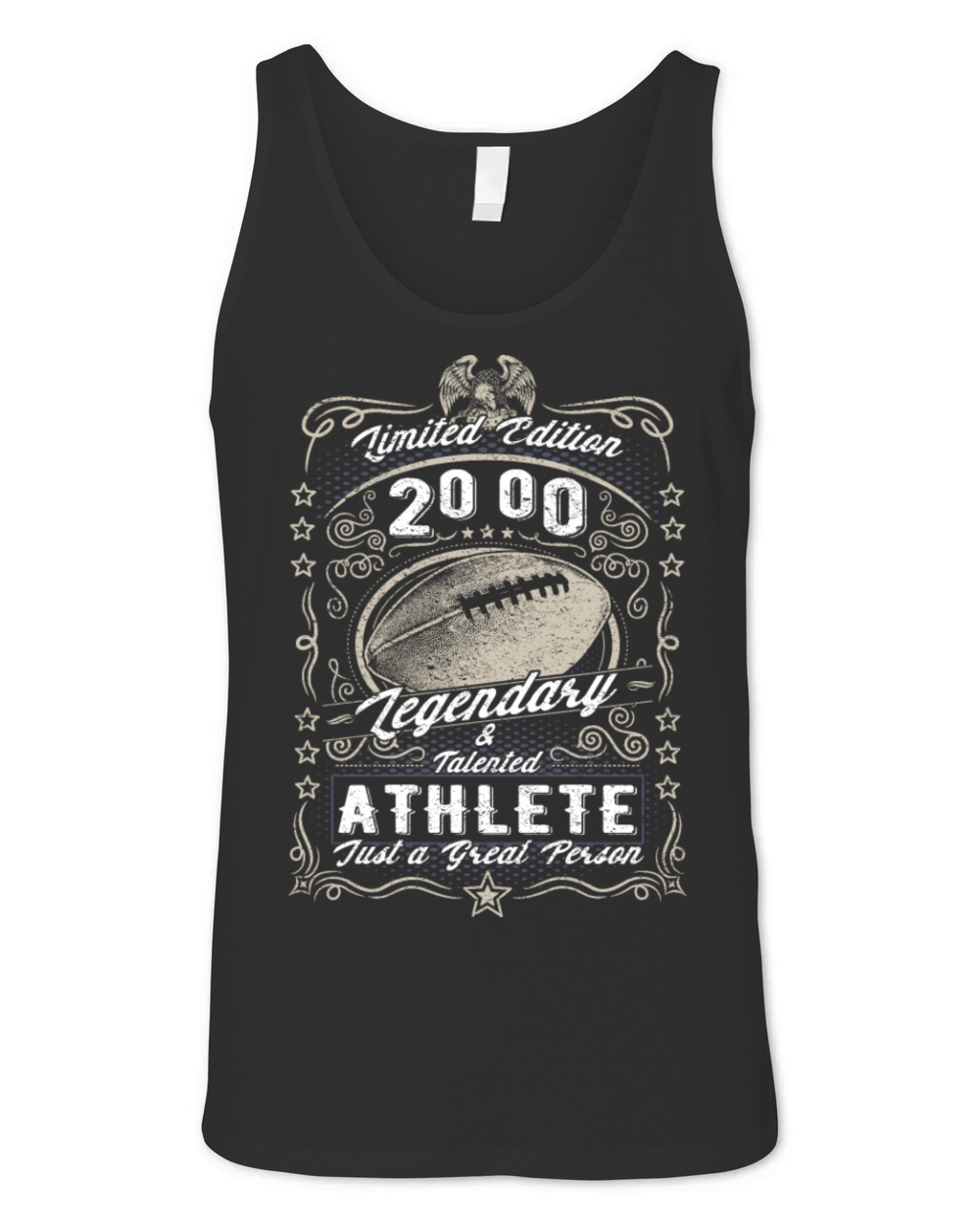 Vintage 2000 Football Birthday Gift Sport Hobby Unisex Jersey Tank