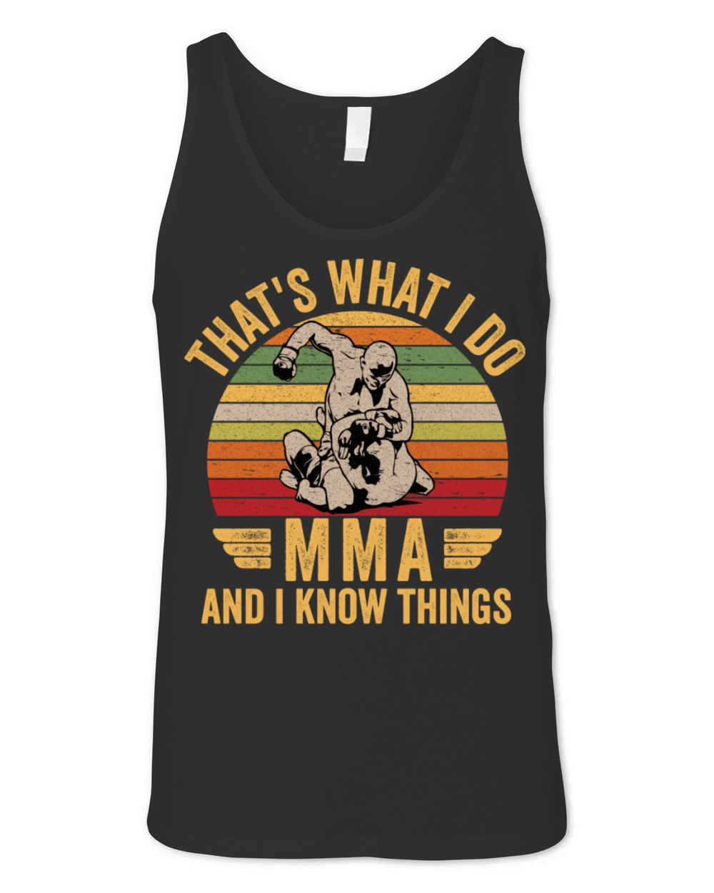Vintage Mma Martial Art With Funny Quote Great For Unisex Jersey Tank