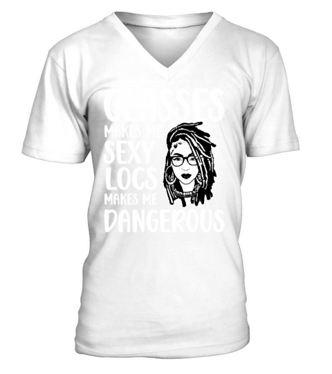 Its the Locs For Me - Afro Hair Black American V-Neck T-shirt