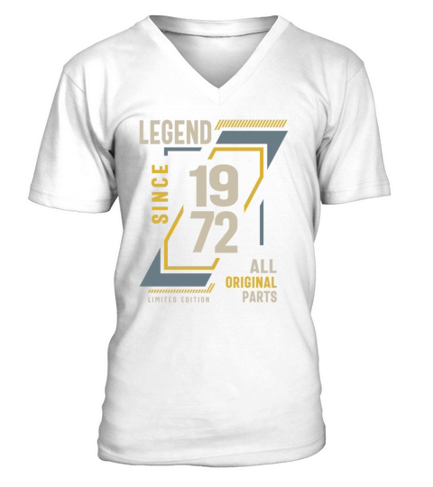 Legend Since 1972 51 birthday V-Neck T-shirt