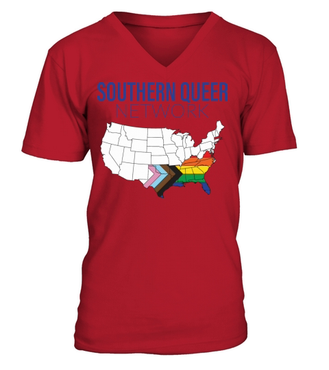 Southern Queer Network V-Neck T-shirt