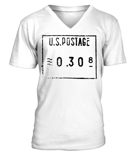 Us Postage Antique Stamp Travel V-Neck T-shirt