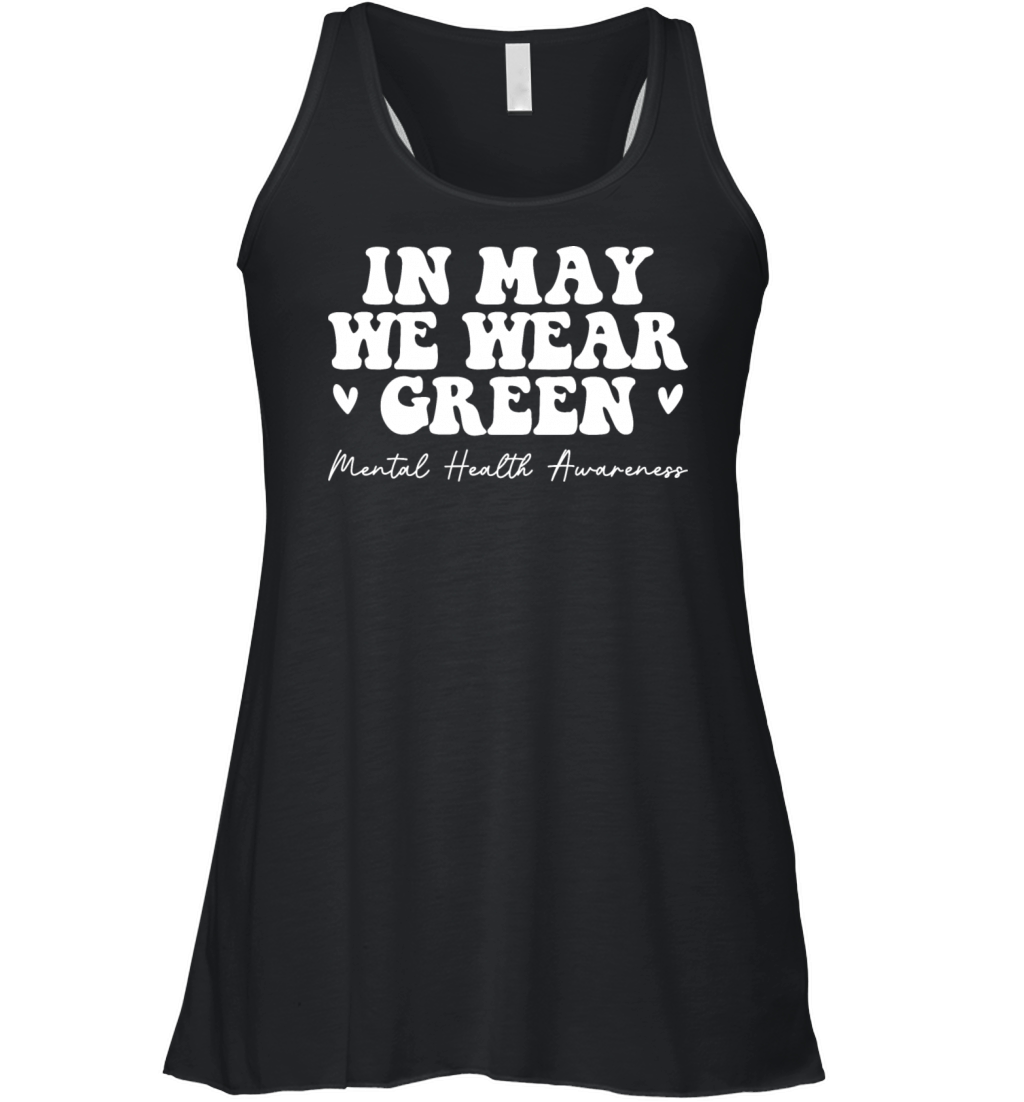 Mental Health Matters We Wear Green Mental Health Women's Flowy Tank Top