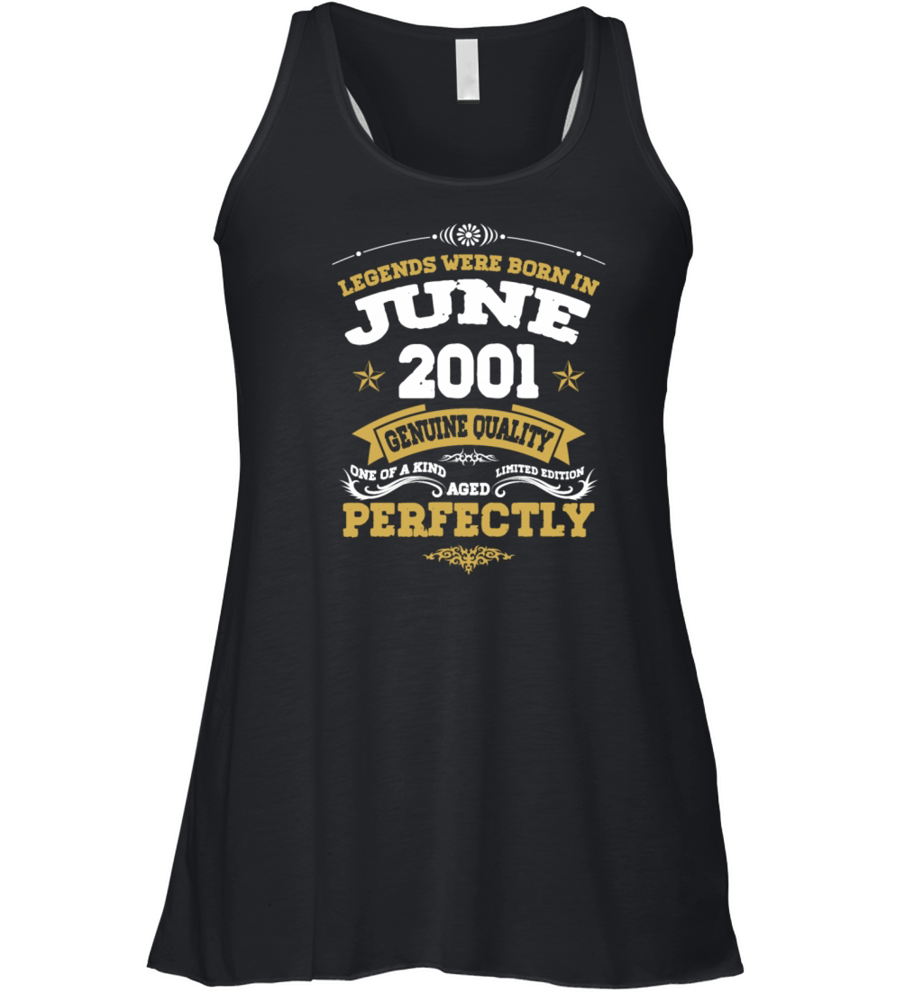 Vintage Aged To Perfection June 2001 Women's Flowy Tank Top