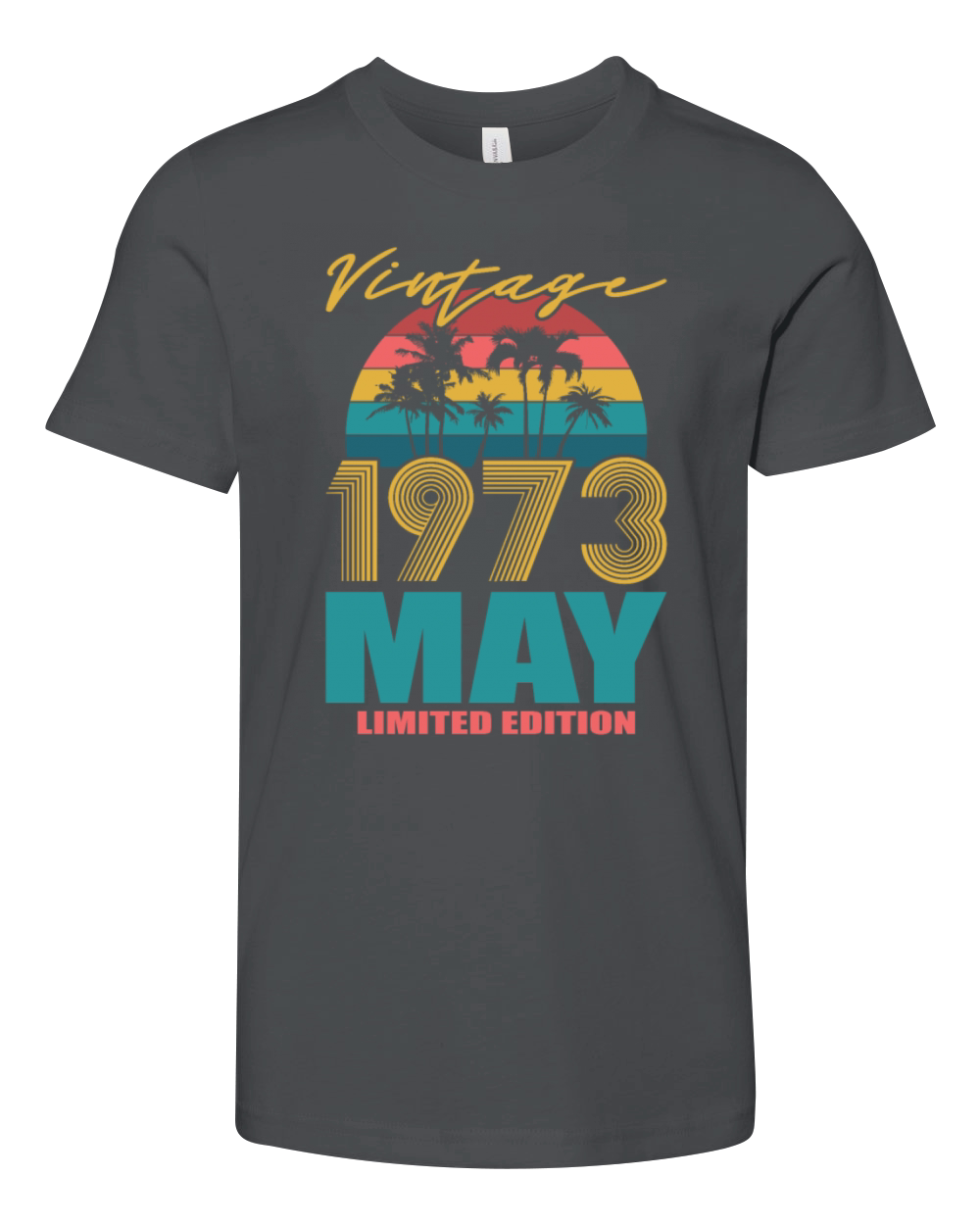 50th birthday may 1973 vintage 1973 Youth Unisex Jersey Tee