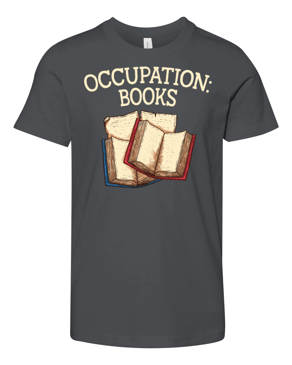 Occupation Books Funny Book Lover Humor Bookworm H Youth Unisex Jersey Tee