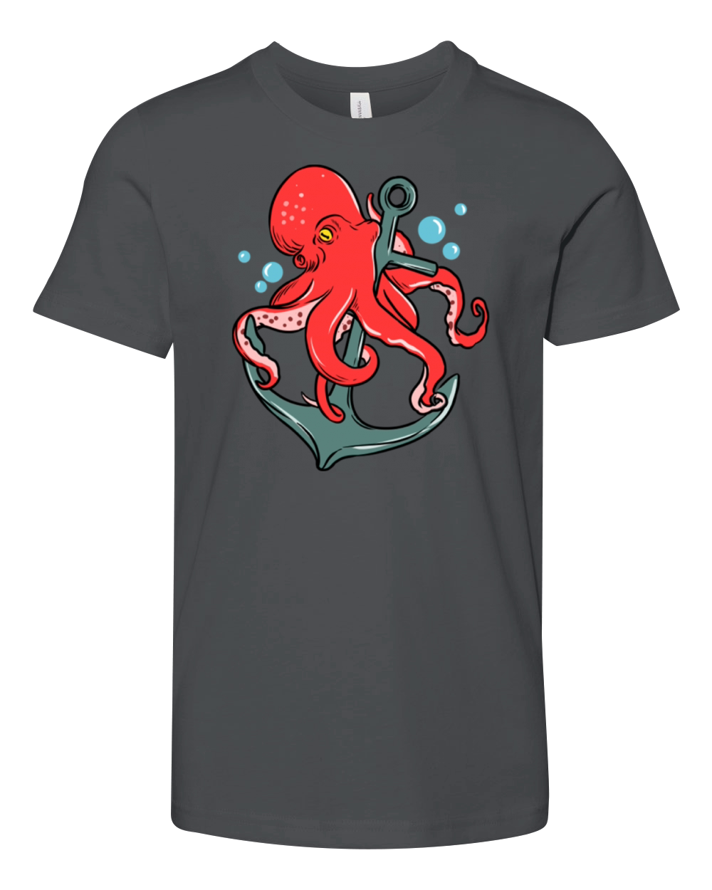 Octopus Anchor for Octopus Lover Youth Unisex Jersey Tee