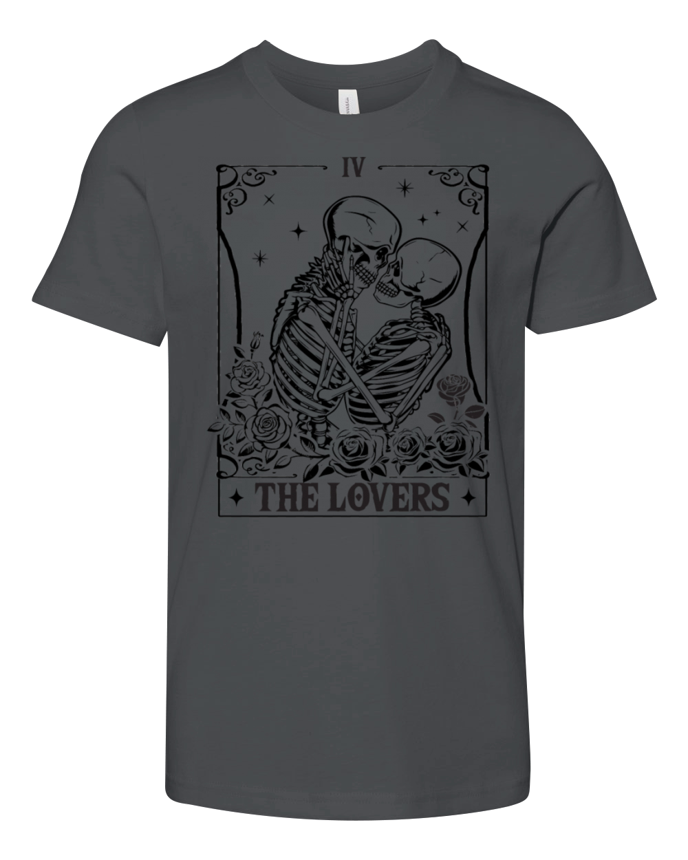 The Lovers Vintage Tarot Card Astrology Goth Youth Unisex Jersey Tee