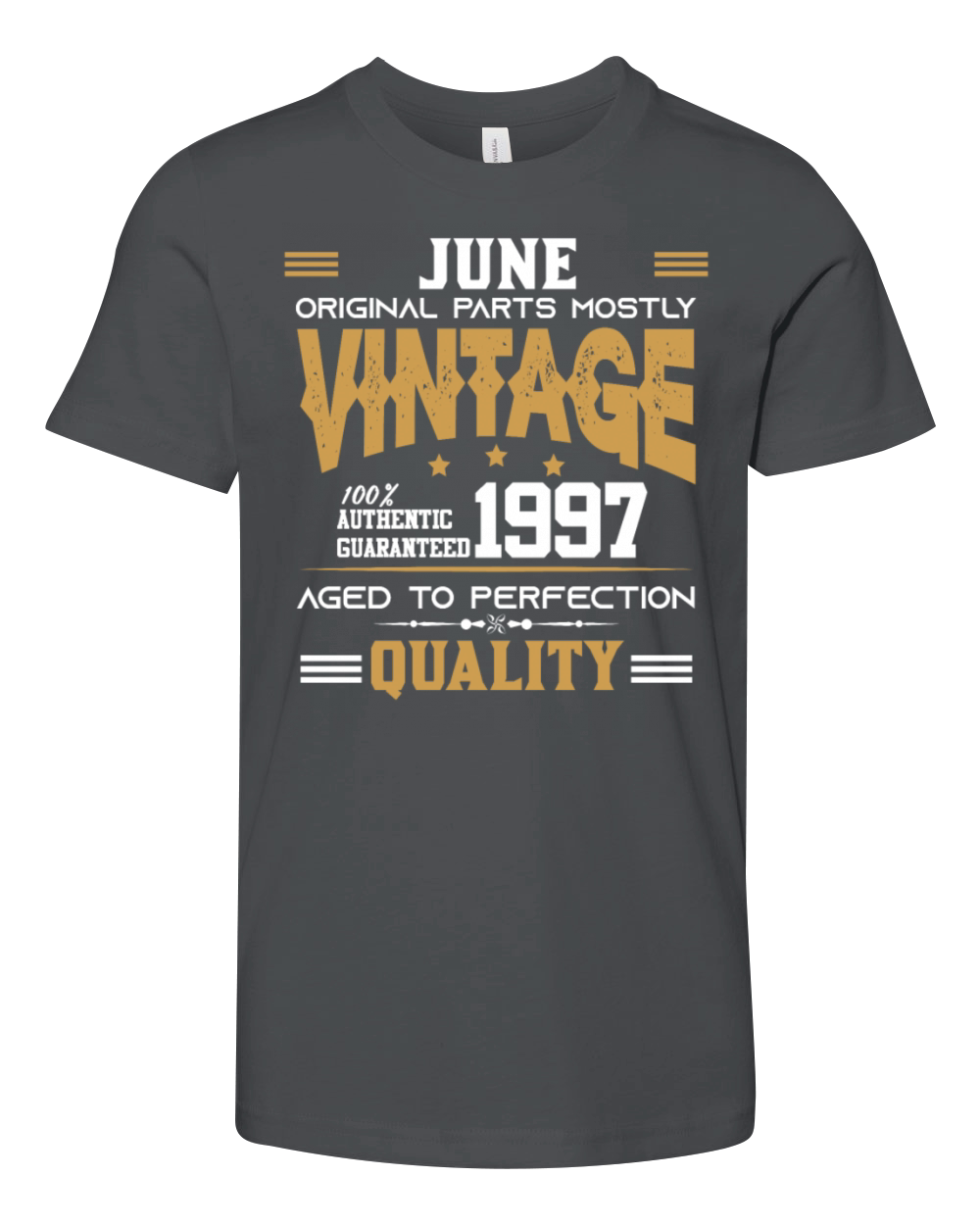 Vintage Aged To Perfection June 1997 Youth Unisex Jersey Tee
