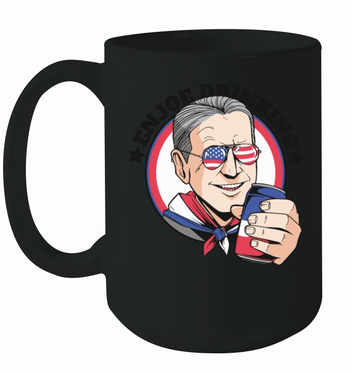 Enjoe Drinking Biden America Flag Ceramic Mug