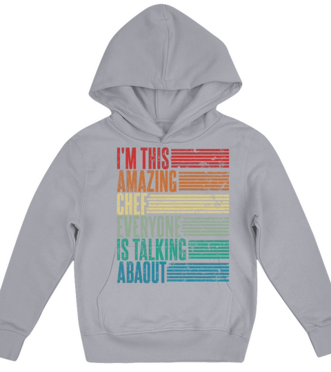 Vintage Chef Profession Gift Retro Kids Hoodie