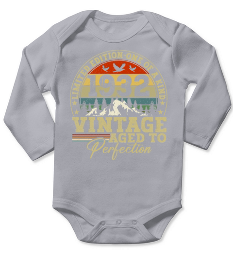 Vintage Limited Edition One Of A Kind 1932 Long Sleeve Baby One-Piece