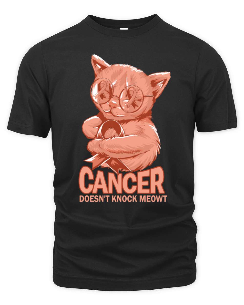 Cancer Doesnt Knock Uterine Cancer Organic Unisex T-shirt